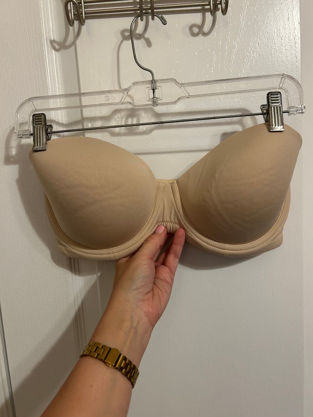 Wacoal Strapless Bra Nude 36DD Like New